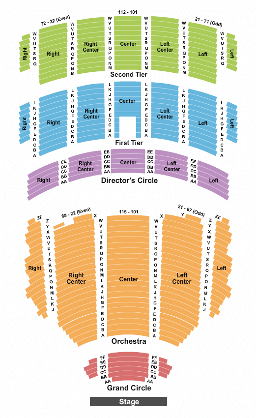 Benedum Center Wicked Seating Chart